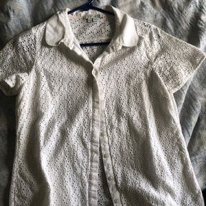 White eyelet urban outfitters top